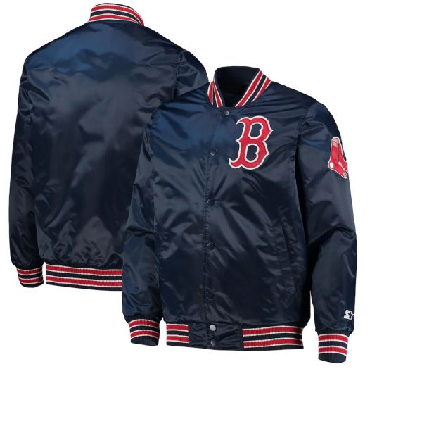 Men's Boston Red Sox Starter Navy The Diamond Jacket