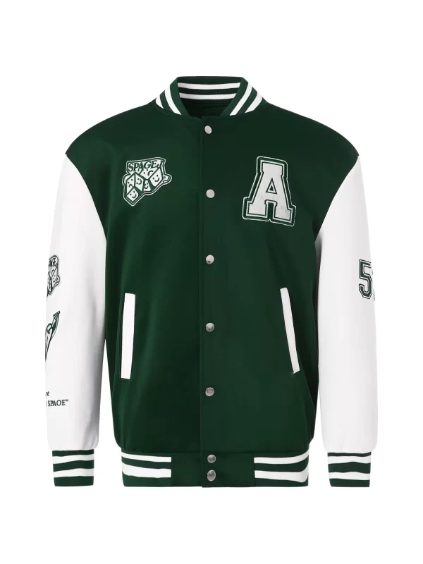 Men’s College Baseball Wool Bomber Jacket