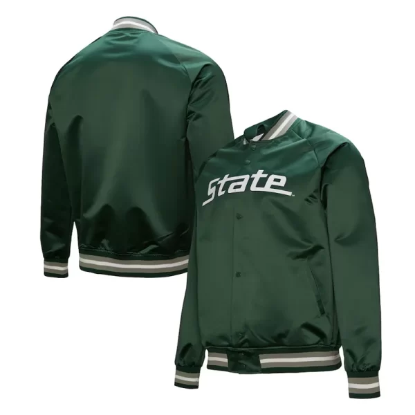 Michigan State Spartans Lightweight Current Logo Satin Jacket