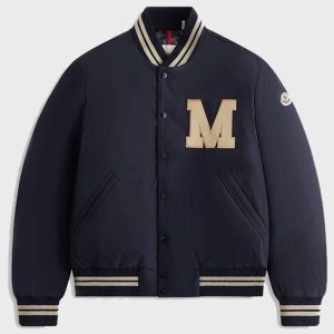 Moncler Lateltin Navy Blue Bomber Jacket