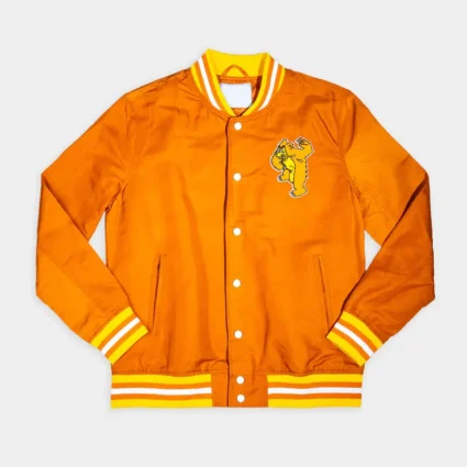 Montana Grizzlies Throwback Grizz Orange Bomber Jacket