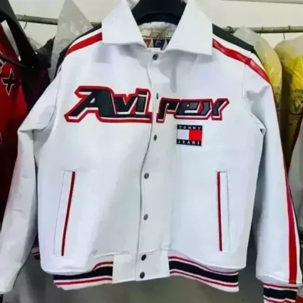 NEW TOMMY JEANS AVIREX Authentic Leather Jacket