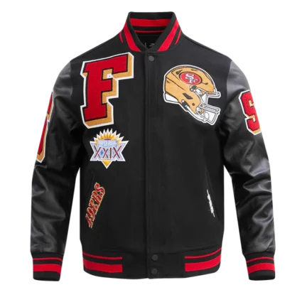 NFL SAN FRANCISCO 49ERS MASHUP MEN'S WOOL VARSITY JACKET