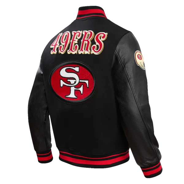 NFL SAN FRANCISCO 49ERS RETRO CLASSIC MEN'S RIB WOOL VARSITY JACKET