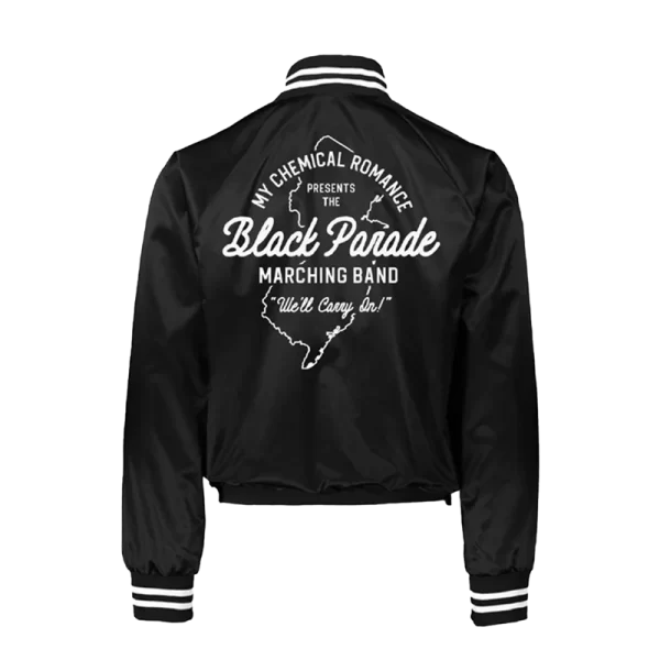 Parade Marching Band Satin Black Jacket