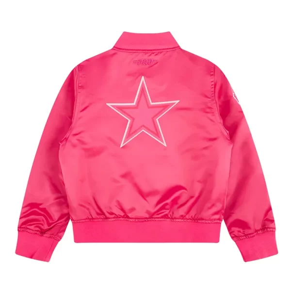 Pink Dallas Cowboys Triple Satin Full-Snap Jacket