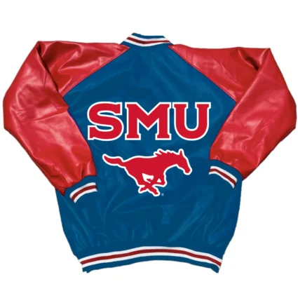 SMU Mustangs Blue Varsity Letterman Jacket
