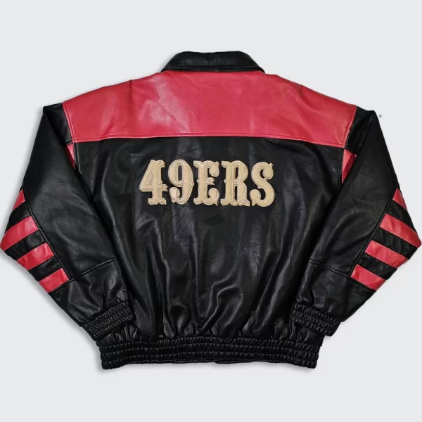 San Francisco 49ers Vintage 90s Game Day Leather Jacket