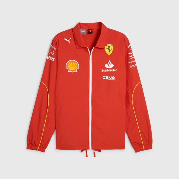 Scuderia Ferrari F1 2024 Team Coach Nylon Jacket