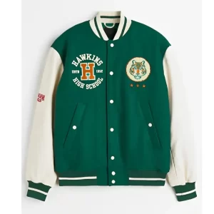 Stranger Things Hawkins Stadium Wool Varsity Jacket