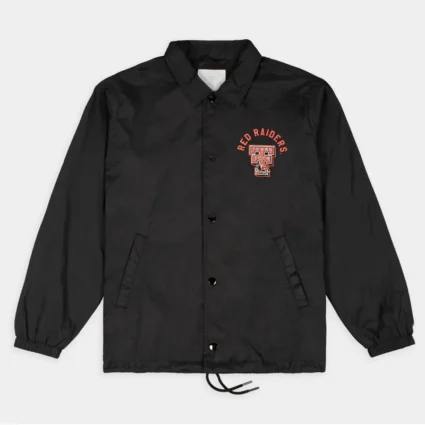 Texas Tech Red Raiders Double T Logo Coaches Black Jacket