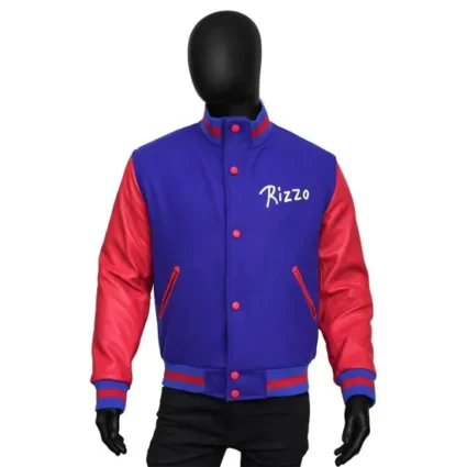 The Muppets Rizzo The Rat Blue & Red Varsity Jacket