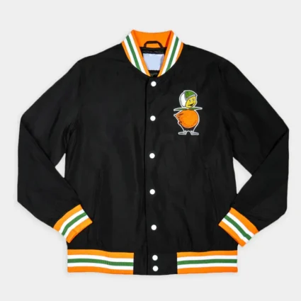 UCF Knights Citronauts Black Satin Bomber Jacket