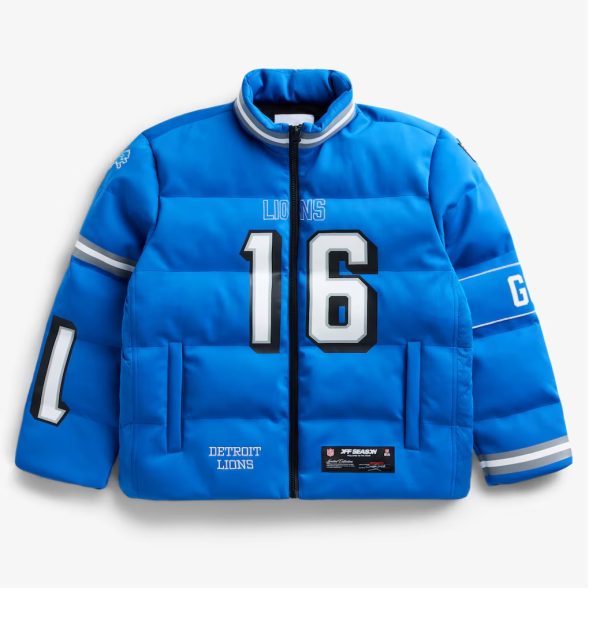 Detroit Lions Jared Goff Blue Off Season x NFL Player Jacket