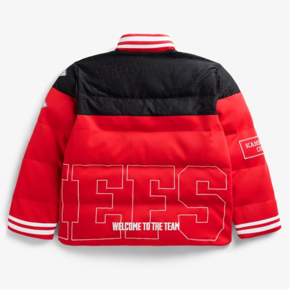 Unisex Kansas City Chiefs Red and Black Off Season x NFL Team Puffer Jacket