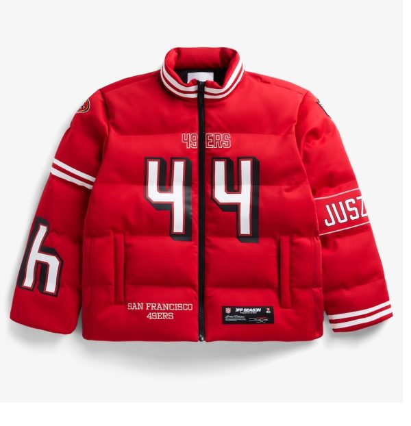 Unisex San Francisco 49ers Kyle Juszczyk Scarlet Off Season x NFL Player Puffer Jacket