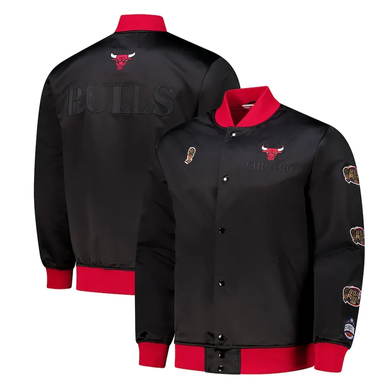 Chicago Bulls OG 3.0 Lightweight Satin Black Jacket