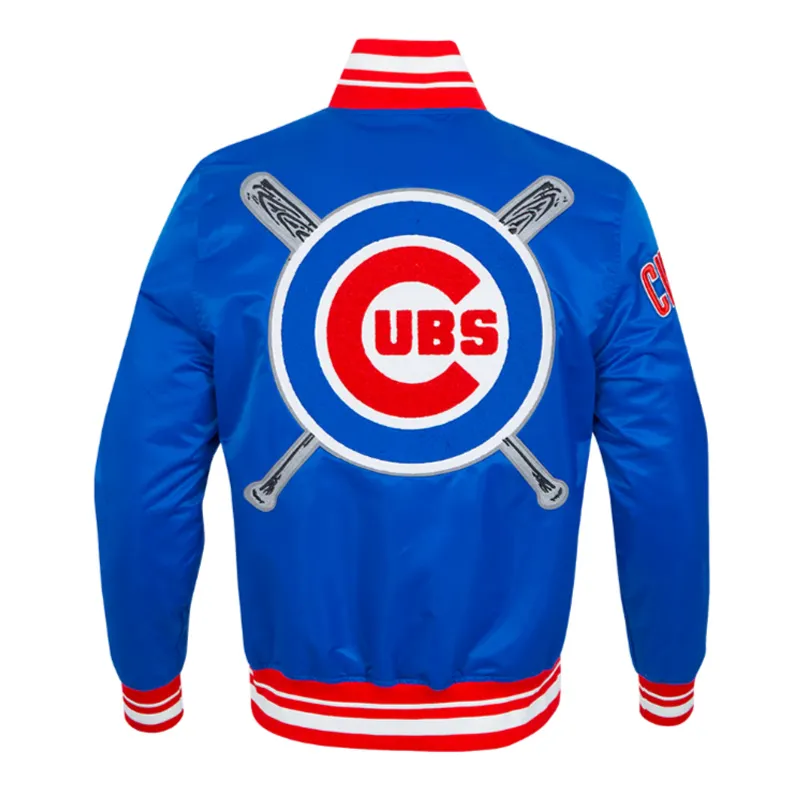 Chicago Cubs Mashup Classic Rib Royal Blue Satin Jacket