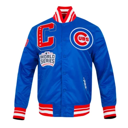 Chicago Cubs Mashup Classic Rib Royal Satin Jacket