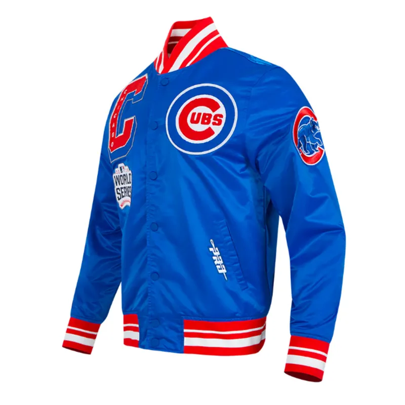 Chicago Cubs Mashup Classic Rib Satin Jacket