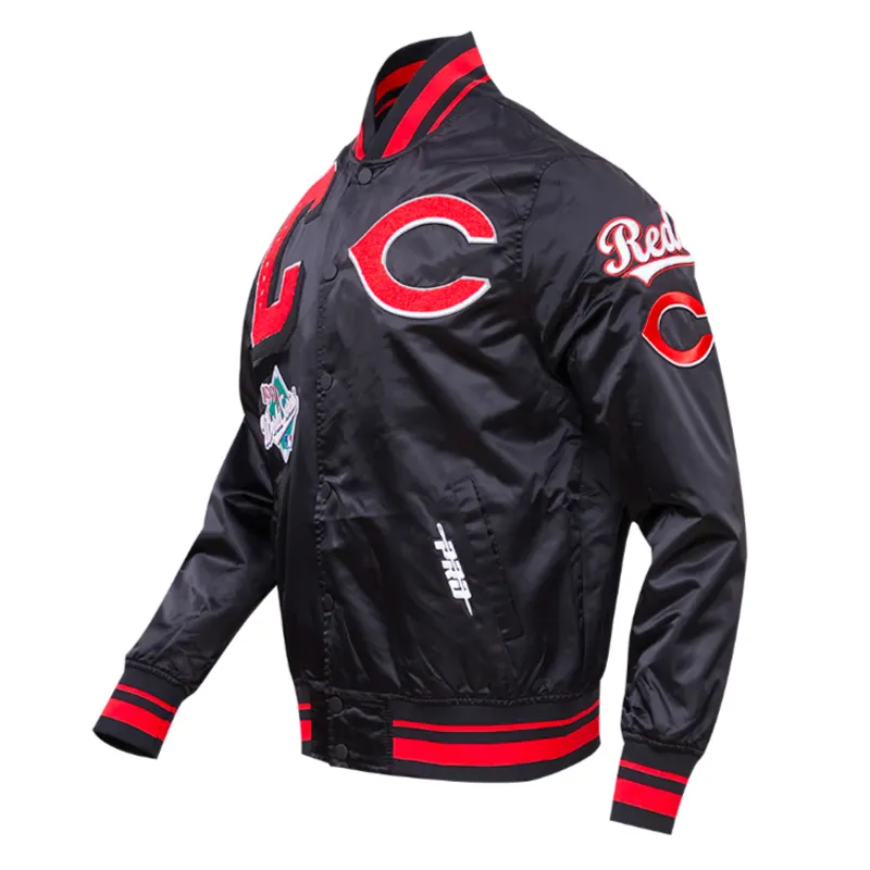 Cincinnati Reds Mashup Classic Rib Satin Jacket