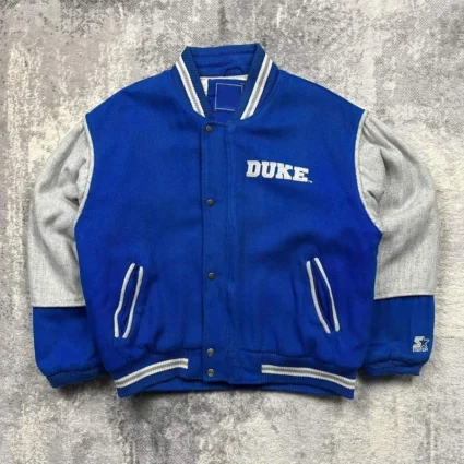 Duke University Royal Blue and Gray Varsity Jacket