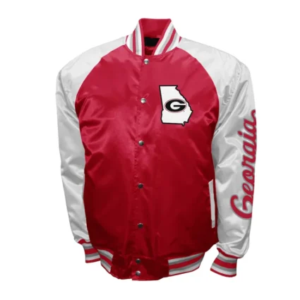 Georgia Bulldogs The Game Red Satin Jacket