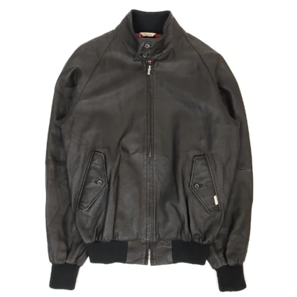 Get Baracuta Perforated Leather G9 Harrington Jacket