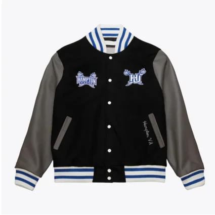 Hampton Pirates Homecoming Black Varsity Jacket