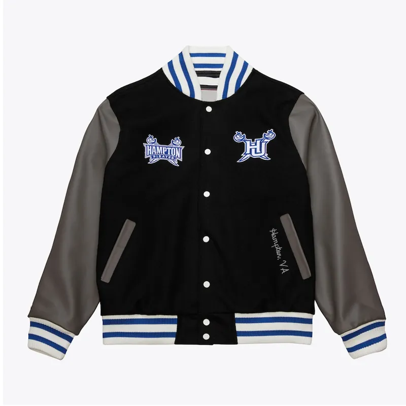 Hampton Pirates Homecoming Black Varsity Jacket