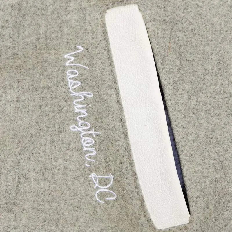 Howard Bison Homecoming Gray Varsity Jacket