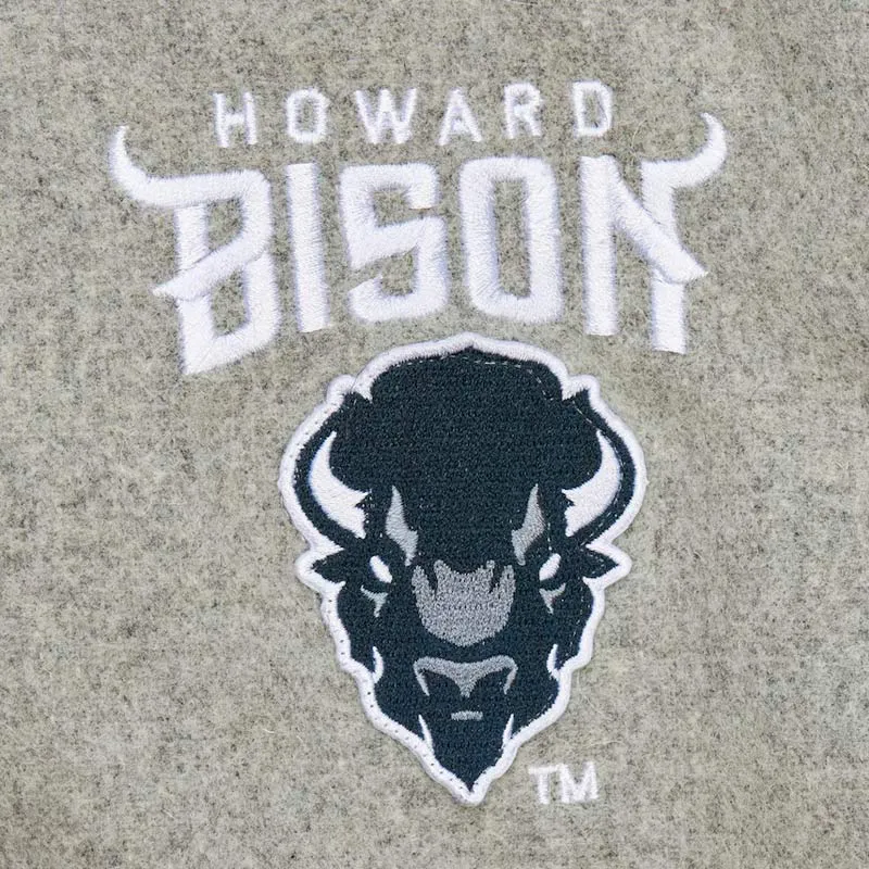 Howard Bison Homecoming Gray Varsity Jackets