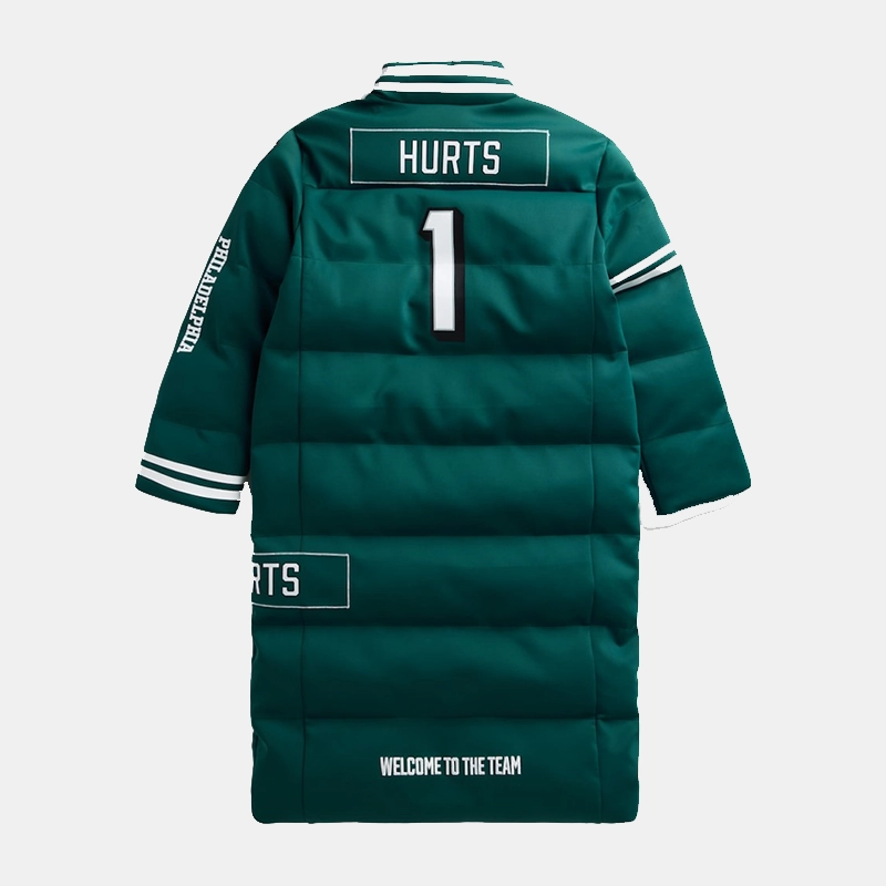 Jalen Hurts Philadelphia Eagles Off Season Player Puffer Coat - Image 2
