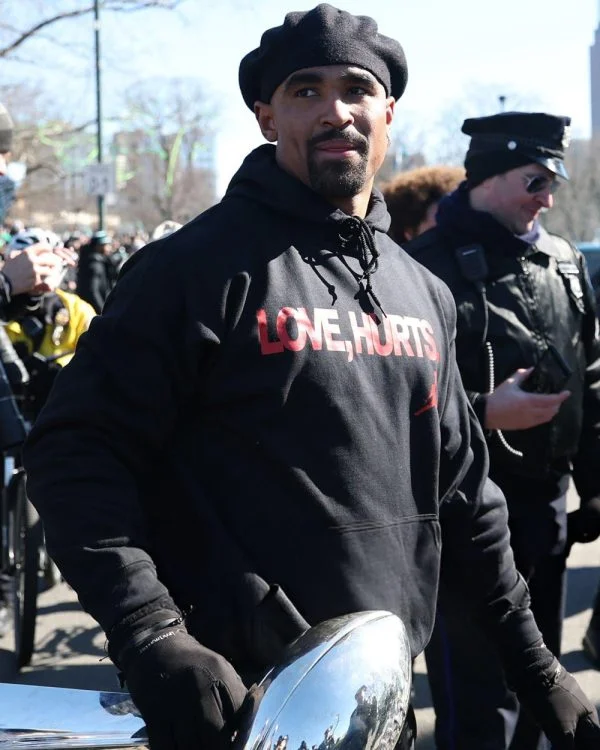 Jalen Hurts Love Hurts Black Hoodie