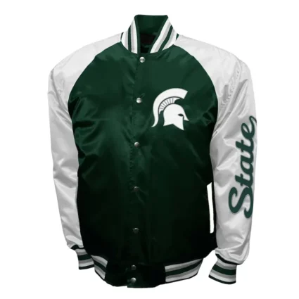 Michigan State Spartans The Game Green Satin Jacket