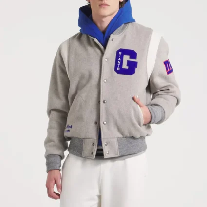 New York Giants Teddy Varsity Wool Jacket