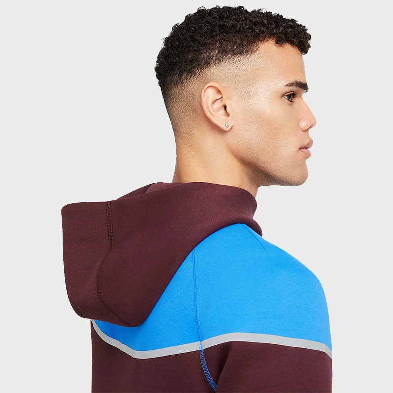 Nike Tech Windrunner Burgundy Reflective Jacket