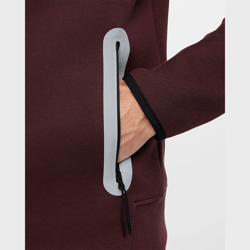 Nike Tech Windrunner Burgundy Reflective Jackets