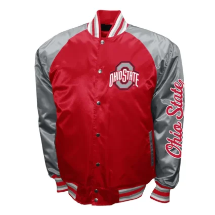 Ohio State Buckeyes The Game Scarlet Satin Jacket