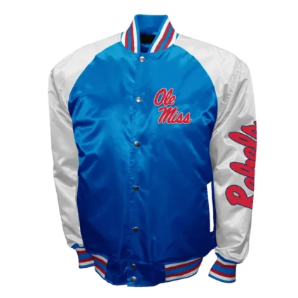 Ole Miss Rebels The Game Powder Blue Satin Jacket