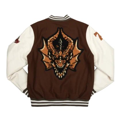 Red Dragon Wool Varsity Jacket