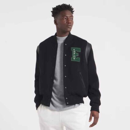 Saquon Barkley Philadelphia Eagles Black Varsity Jacket