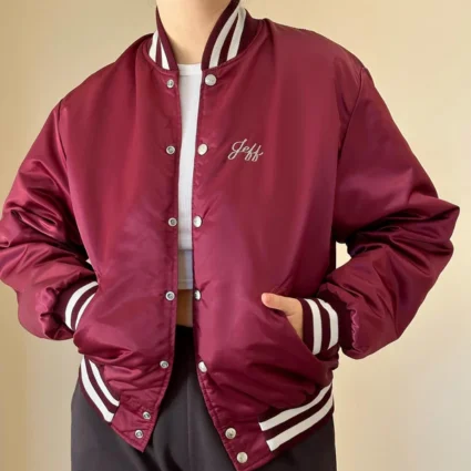 Vintage Oversized Bomber Satin Jacket