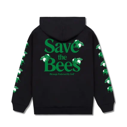 WIN CHROMAKOPIA SAVE THE BEES BLACK GREEN HOODIE
