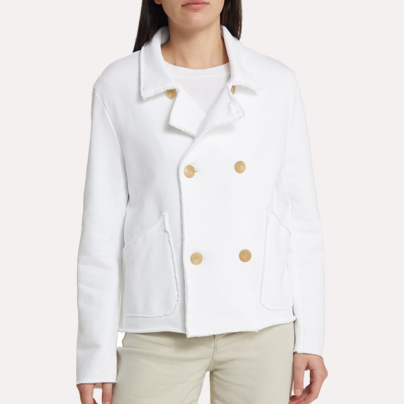 Womens White Peacoat