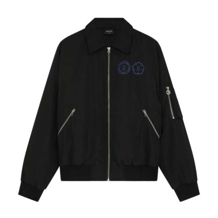 28 Clothing Collar Black Bomber Jacket