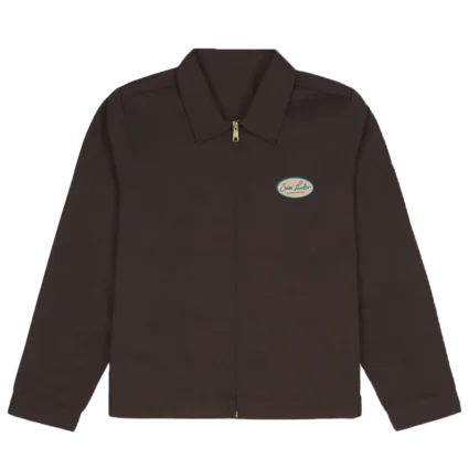 Brown with Sam Fender Badge Cotton Jacket