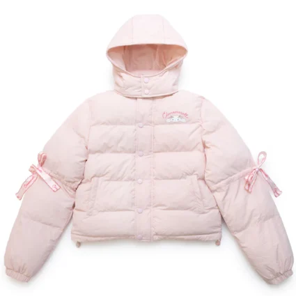 Cinnamoroll x JapanLA Bows Puffer Pink Jacket