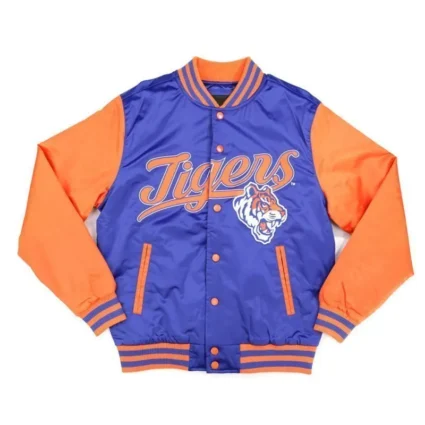 Savannah State Blue and Orange Baseball Jacket
