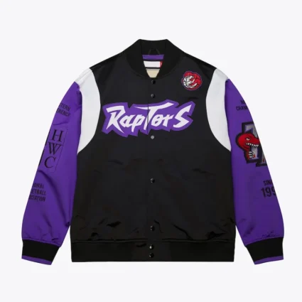 Toronto Raptors Team Origins Black Satin Jacket